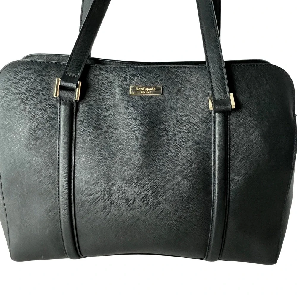 Kate Spade Newbury Lane Briar‎ Tote Black Saffiano Leather Work Bag Large